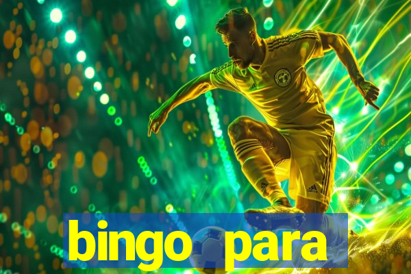 bingo para despedida de solteira para imprimir